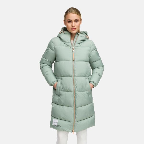 Marikoo Nomadiaa lange Damen Winterjacke Smokey Mint Größe S - Gr. 36