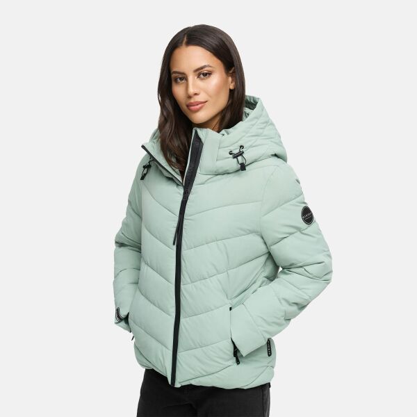 Marikoo Samuiaa Damen Herbst Winter Steppjacke Smokey Mint Größe XXL - Gr. 44