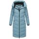 Navahoo Schmatzibaer lange Damen Winter Steppjacke Powder Blue Größe M - Gr. 38