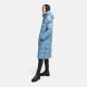 Navahoo Schmatzibaer lange Damen Winter Steppjacke Powder Blue Größe XXL - Gr. 44