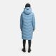 Navahoo Schmatzibaer lange Damen Winter Steppjacke Powder Blue Größe XXL - Gr. 44