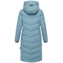 Navahoo Schmatzibaer lange Damen Winter Steppjacke Powder Blue Größe XXXL - Gr. 46
