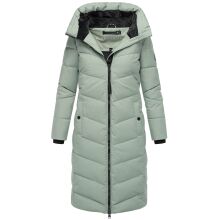Navahoo Schmatzibaer lange Damen Winter Steppjacke Smokey Mint Größe XS - Gr. 34