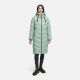 Navahoo Schmatzibaer lange Damen Winter Steppjacke Smokey Mint Größe XS - Gr. 34