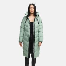Navahoo Schmatzibaer lange Damen Winter Steppjacke Smokey Mint Größe S - Gr. 36