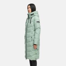 Navahoo Schmatzibaer lange Damen Winter Steppjacke Smokey Mint Größe XL - Gr. 42