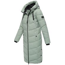 Navahoo Schmatzibaer lange Damen Winter Steppjacke Smokey Mint Größe XL - Gr. 42