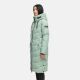 Navahoo Schmatzibaer lange Damen Winter Steppjacke Smokey Mint Größe XXL - Gr. 44