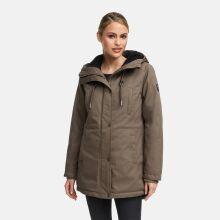 Navahoo Winterfunke Damen Winterjacke Stone Brown Größe S - Gr. 36