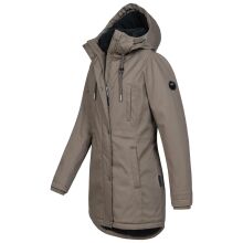 Navahoo Winterfunke Damen Winterjacke Stone Brown Größe XL - Gr. 42