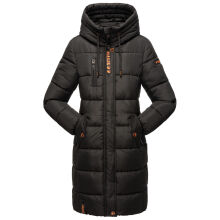 Marikoo Yuikoo lange Damen Winterjacke Schwarz-Größe XXXL - Gr. 46