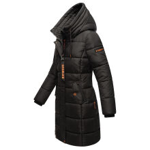 Marikoo Yuikoo lange Damen Winterjacke Schwarz-Größe XXXL - Gr. 46