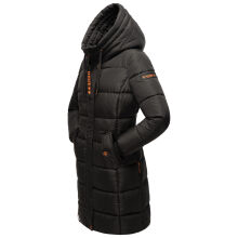 Marikoo Yuikoo lange Damen Winterjacke Schwarz-Größe XXXL - Gr. 46