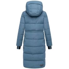 Marikoo Zuraraa lange Damen Winter Steppjacke Dusty Blue Größe XS - Gr. 34
