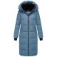 Marikoo Zuraraa lange Damen Winter Steppjacke Dusty Blue Größe L - Gr. 40