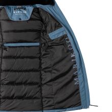 Marikoo Zuraraa lange Damen Winter Steppjacke Dusty Blue Größe XL - Gr. 42