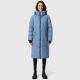 Marikoo Zuraraa lange Damen Winter Steppjacke Dusty Blue Größe XL - Gr. 42
