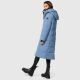 Marikoo Zuraraa lange Damen Winter Steppjacke Dusty Blue Größe XL - Gr. 42