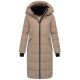 Marikoo Zuraraa lange Damen Winter Steppjacke Taupe Grey Größe XS - Gr. 34
