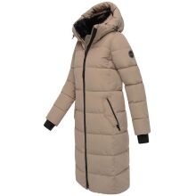 Marikoo Zuraraa lange Damen Winter Steppjacke Taupe Grey Größe S - Gr. 36