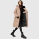 Marikoo Zuraraa lange Damen Winter Steppjacke Taupe Grey Größe S - Gr. 36
