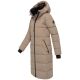 Marikoo Zuraraa lange Damen Winter Steppjacke Taupe Grey Größe S - Gr. 36