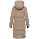 Marikoo Zuraraa lange Damen Winter Steppjacke Taupe Grey Größe S - Gr. 36