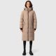 Marikoo Zuraraa lange Damen Winter Steppjacke Taupe Grey Größe XL - Gr. 42