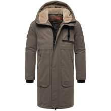 Stone Harbour Herren Winter Jacke Outdoor Parka Mantel Warm gefüttert lang Stone Brown Größe S - Gr. S