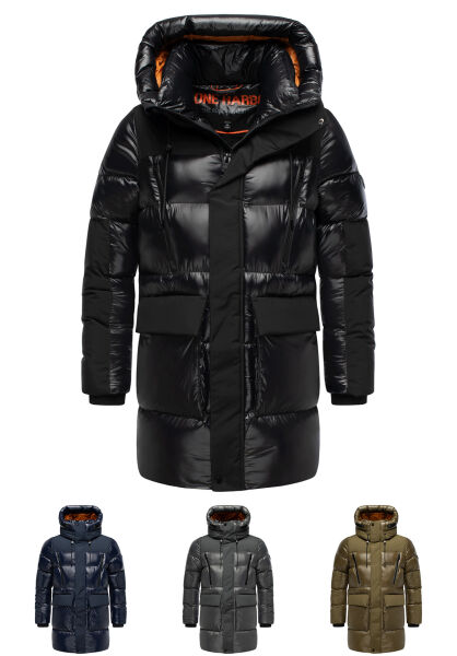 Stone Harbour Nelioon Herren Winter Steppjacke Glanz Optik