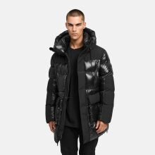 Stone Harbour Nelioon Herren Winter Steppjacke Glanz Optik Schwarz Größe S - Gr.S
