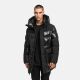 Stone Harbour Nelioon Herren Winter Steppjacke Glanz Optik Schwarz Größe M - Gr.M