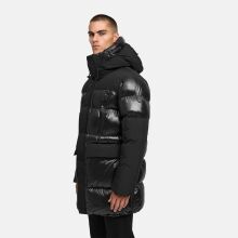 Stone Harbour Nelioon Herren Winter Steppjacke Glanz Optik Schwarz Größe XL - Gr.XL