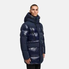 Stone Harbour Nelioon Herren Winter Steppjacke Glanz Optik Navy Größe M - Gr.M