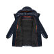 Stone Harbour Nelioon Herren Winter Steppjacke Glanz Optik Navy Größe XL - Gr.XL