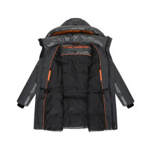 Stone Harbour Nelioon Herren Winter Steppjacke Glanz Optik Anthrazit Größe M - Gr.M