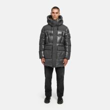 Stone Harbour Nelioon Herren Winter Steppjacke Glanz Optik Anthrazit Größe L - Gr.L