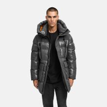 Stone Harbour Nelioon Herren Winter Steppjacke Glanz Optik Anthrazit Größe L - Gr.L