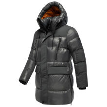 Stone Harbour Nelioon Herren Winter Steppjacke Glanz Optik Anthrazit Größe L - Gr.L