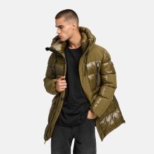 Stone Harbour Nelioon Herren Winter Steppjacke Glanz Optik Khaki Größe L - Gr.L