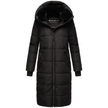 Marikoo Zuraraa lange Damen Winter Steppjacke Schwarz Größe XXXL - Gr. 46