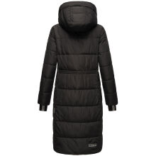 Marikoo Zuraraa lange Damen Winter Steppjacke Schwarz Größe XXXL - Gr. 46