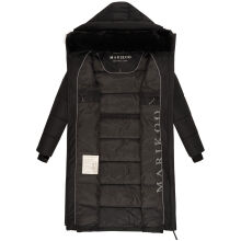 Marikoo Zuraraa lange Damen Winter Steppjacke Schwarz Größe XXXL - Gr. 46