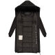 Marikoo Zuraraa lange Damen Winter Steppjacke Schwarz Größe XXXL - Gr. 46