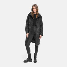 Navahoo Edelumhang Damen Parka Schwarz Größe L - Gr.40