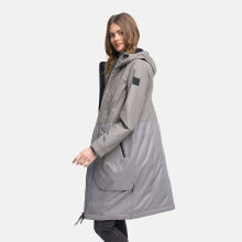 Navahoo Edelumhang Damen Parka Grey Größe L - Gr.40
