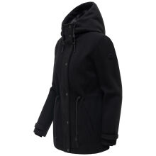 Navahoo Lächelstern Damenjacke in Woll-Optik gefüttert Schwarz Größe XS - Gr.34