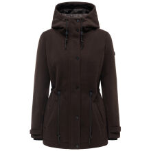 Navahoo Lächelstern Damenjacke in Woll-Optik gefüttert Choco Größe XS - Gr.34