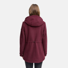 Navahoo Lächelstern Damenjacke in Woll-Optik gefüttert Wine Größe XS - Gr.34