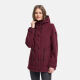 Navahoo Lächelstern Damenjacke in Woll-Optik gefüttert Wine Größe XS - Gr.34